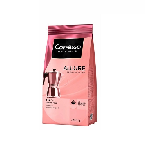 Coffesso Allure, молотый, 250 гр Coffesso Allure, молотый, 250 гр